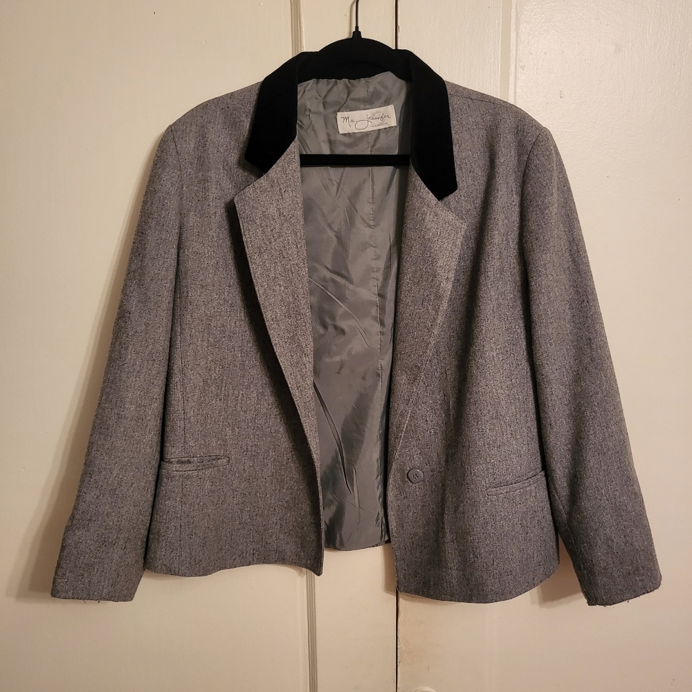 Vintage Gray Blazer
